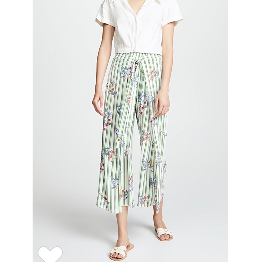 Boho green pattern pants 💐☀️💚 - Picture 6 of 11